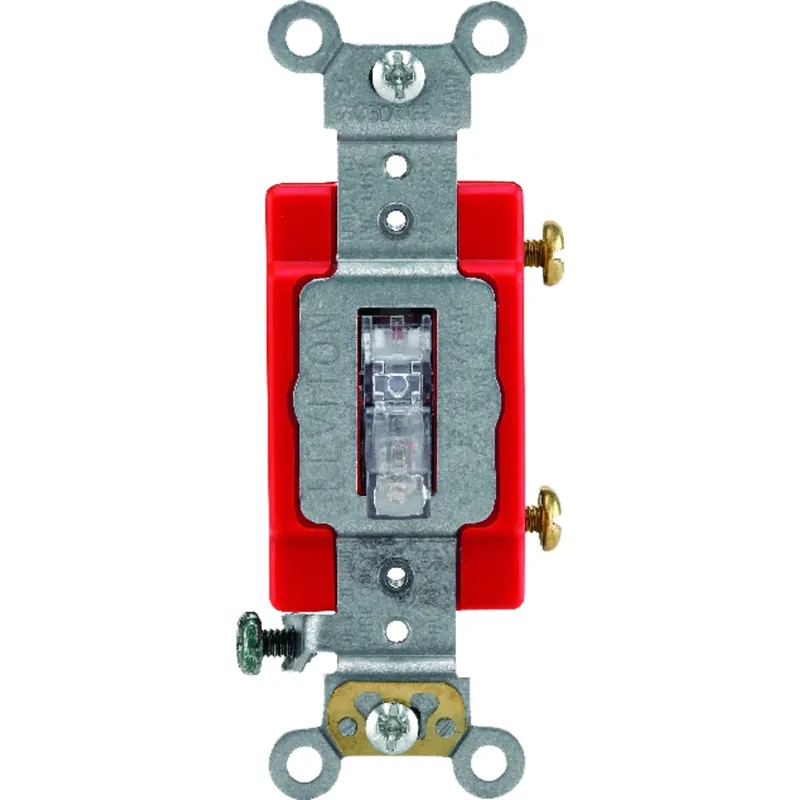 Leviton Industrial 20 Amps Toggle Switch Clear 1 Pk