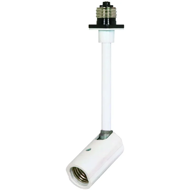 77608 Medium Lampholder 150 Watts White Recessed Converter Socket Extender