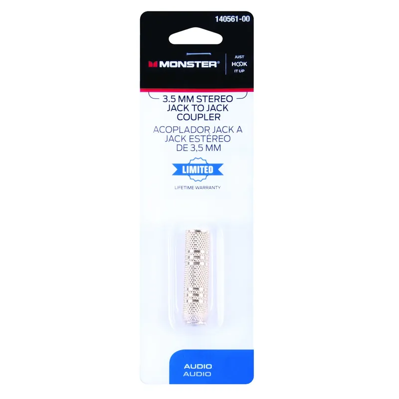 Monster Just Hook It Up Stereo Coupler 1 Pk
