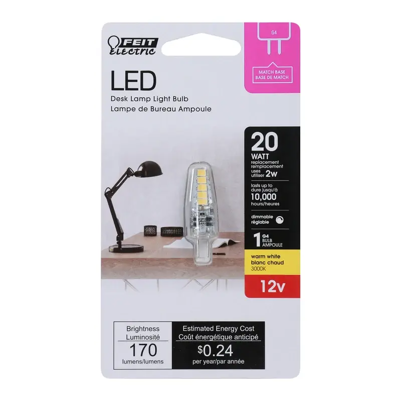 FEIT Electric G4 G4 LED Bulb Soft White 20 Watt Equivalence 1 Pk