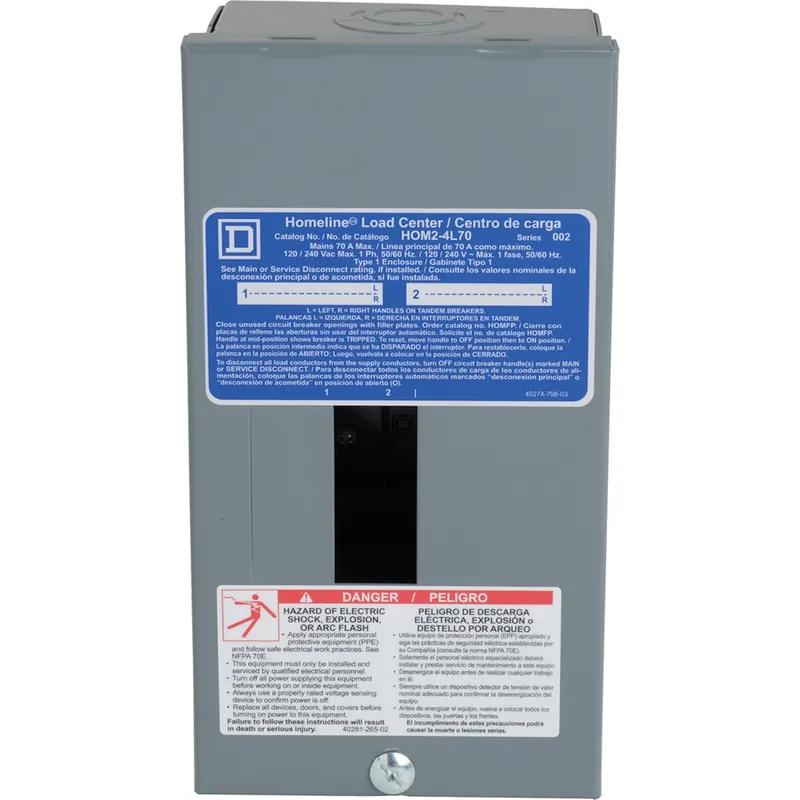 Homeline 70-Amp Main Lug Load Center