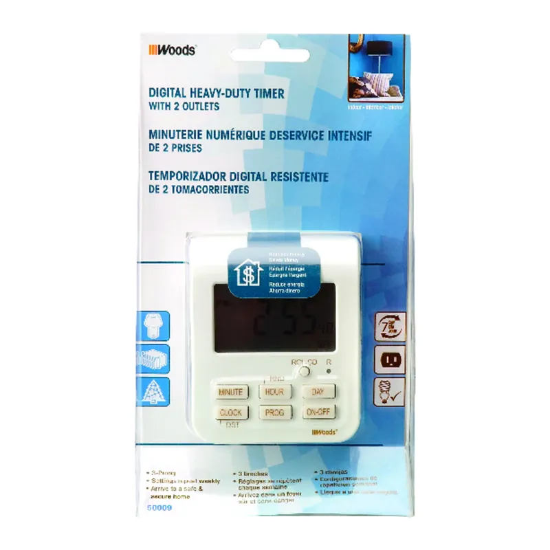 7-Day 2-Outlet Digital Heavy Duty Timer