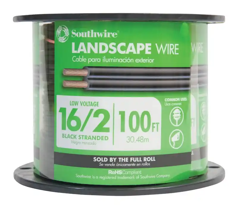 100 Ft. 16/2 Stranded Copper Low Voltage Cable For Outdoor Use