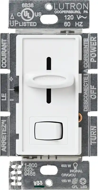 Lutron Skylark White 150 W 3-Way Dimmer Switch 1 Pk