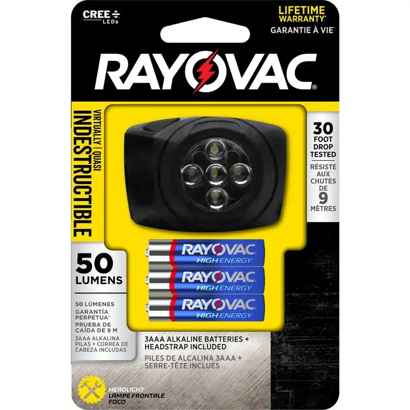Virtually Indestructible LED Headlight, 3 AAA