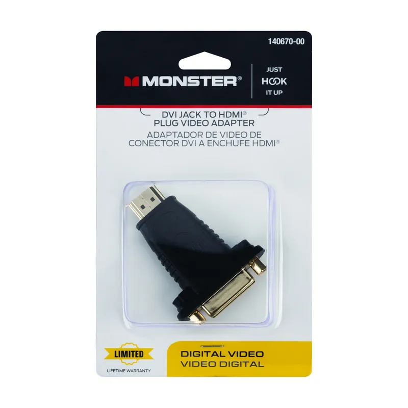 Monster Just Hook It Up HDMI Adapter 1 Pk