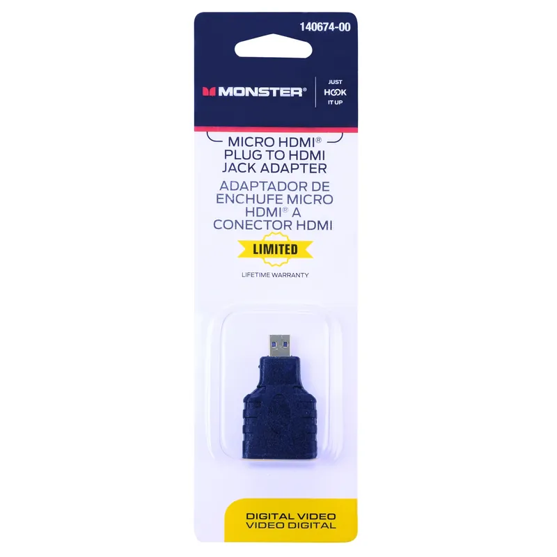 Monster Just Hook It Up HDMI Adapter 1 Pk