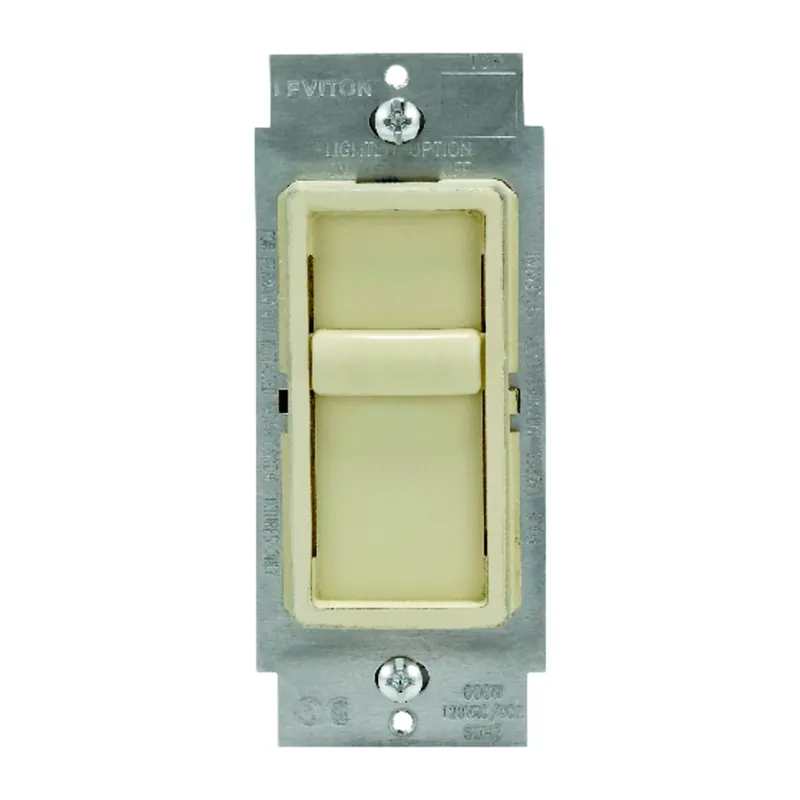 Leviton Decora SureSlide Ivory 600 W Slide Dimmer Switch 1 Pk