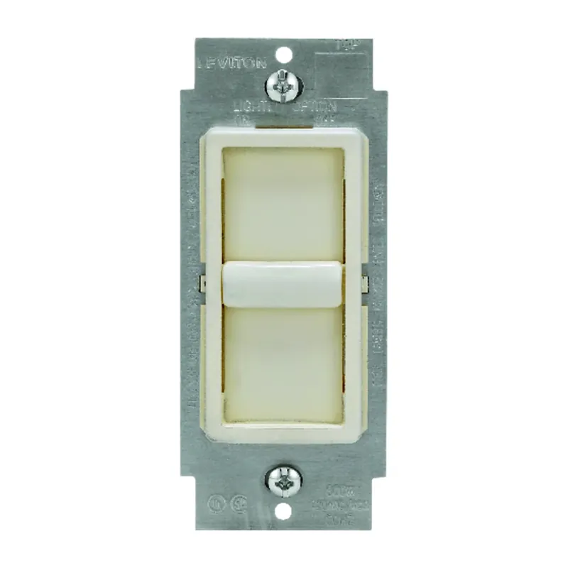 Leviton Decora SureSlide Light Almond 600 W Slide Dimmer Switch 1 Pk