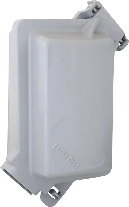 1-gang Rectangle Metal Weatherproof Electrical Box Cover Model 14438
