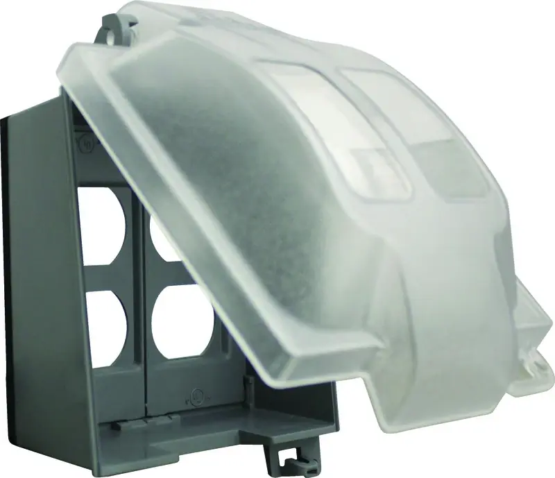 Electric Square Plastic 2 Gang In-use Weatherproof Cover For Wet Locations