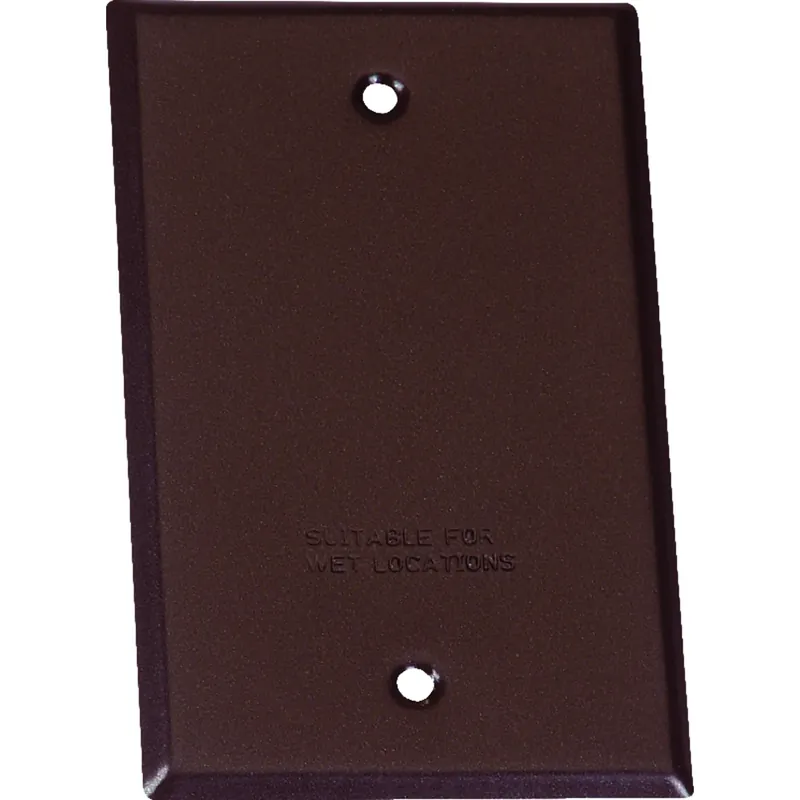 Rectangle Steel 1 Gang Flat Box Cover For Wet Locations