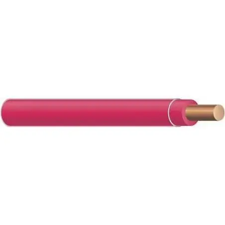 11589918 100‘ 12 Gauge Red Thhn Solid Wire With Pvc Insulation