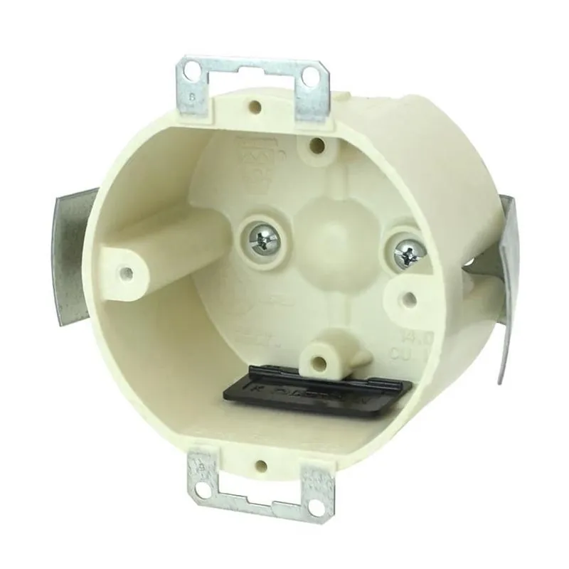 Allied Moulded Beige Fiberglass Old‑Work 14‑Cu‑in Round Single‑Gang Outlet Box