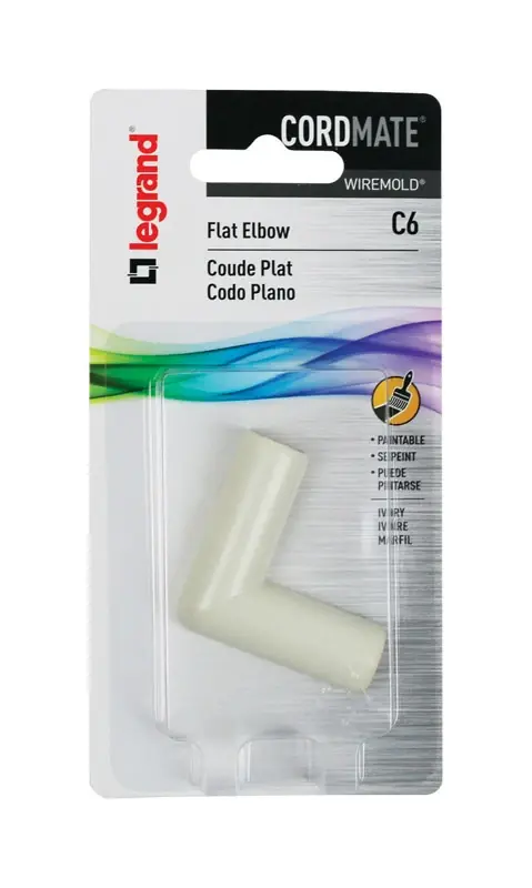 Legrand Cordmate 2 3/4 In. D Plastic Electrical Conduit Elbow For AC, MC And RWFMC Cable 1 Pk