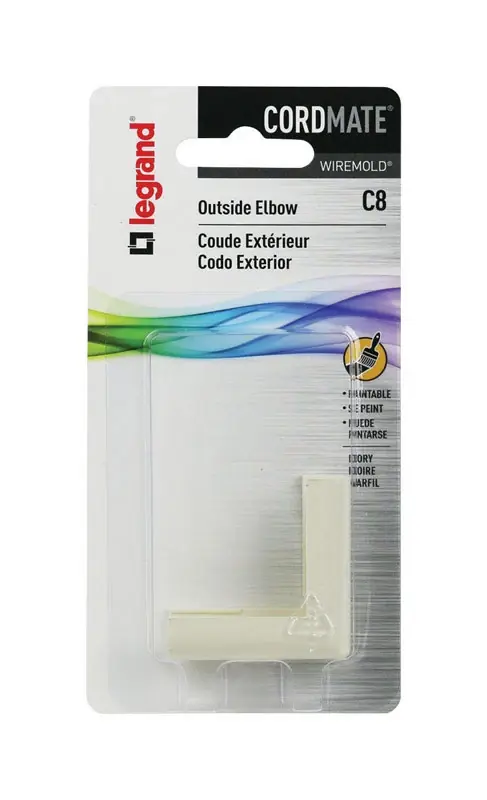 Legrand Cordmate 2 3/4 In. D Plastic Electrical Elbow For AC, MC And RWFMC Cable 1 Pk