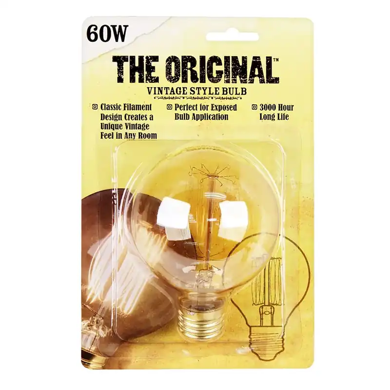 Feit The Original 60 W G25 Vintage Incandescent Bulb E26 (Medium) Soft White 1 Pk