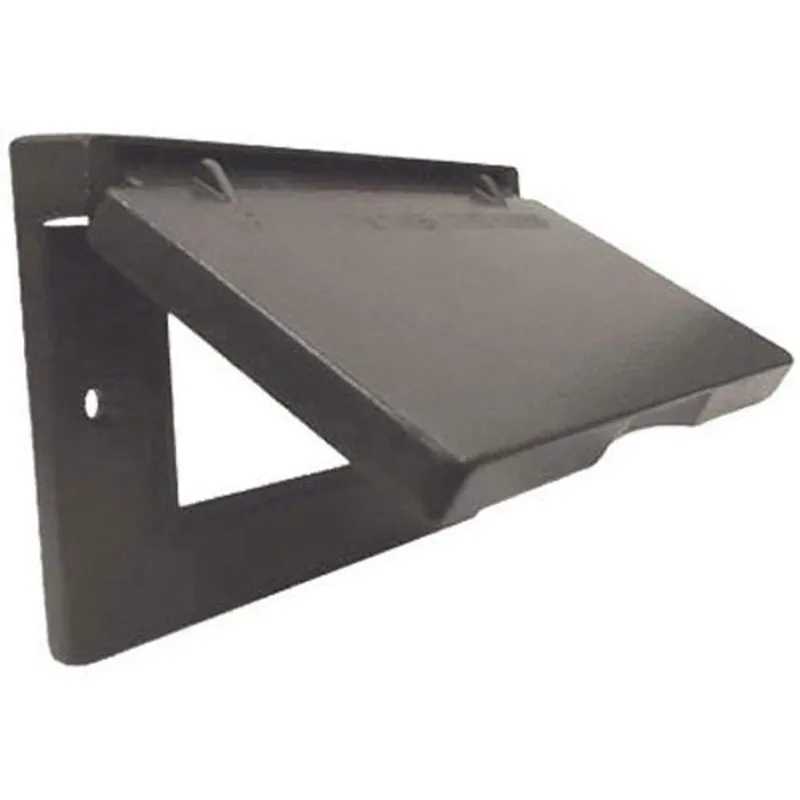 Weatherproof Horizontal GFI Flip Cover, Single Gang, Bronze