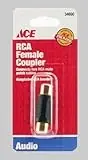 34690 Monster Rca Double Female Audio Coupler For Audio Connections
