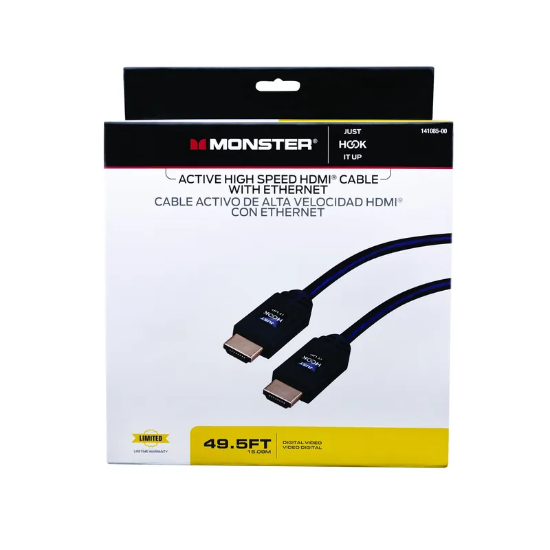 Just Hook It Up 49.5 Ft. High Speed Hdmi Cable With Ethernet And Redmere Chip