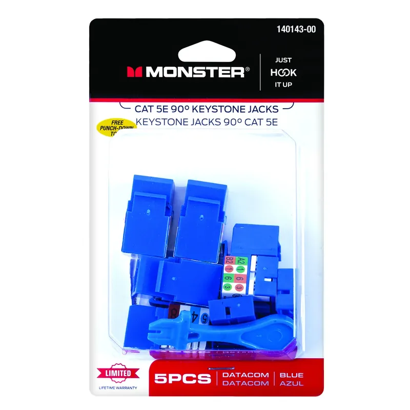 Monster Just Hook It Up A/V Adapter 350 MHz 5 Pk