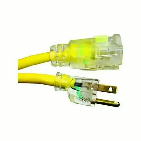 25 Foot Yellow 12/3 Sjtw Extension Cord Model 632-36037a