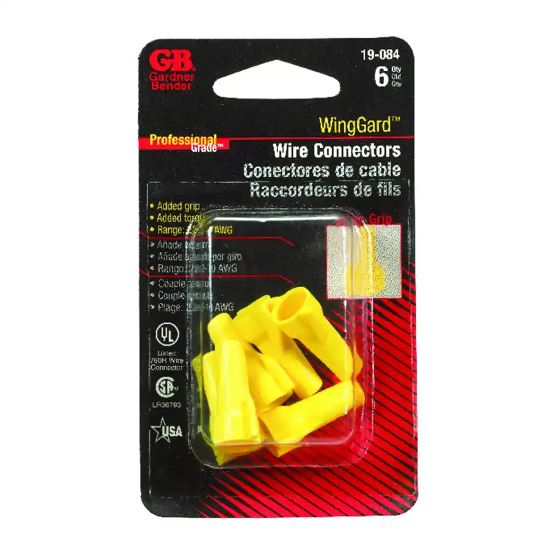 Gardner Bender WingGard 22-10 Ga. Copper Wire Wire Connector Yellow 6 Pk