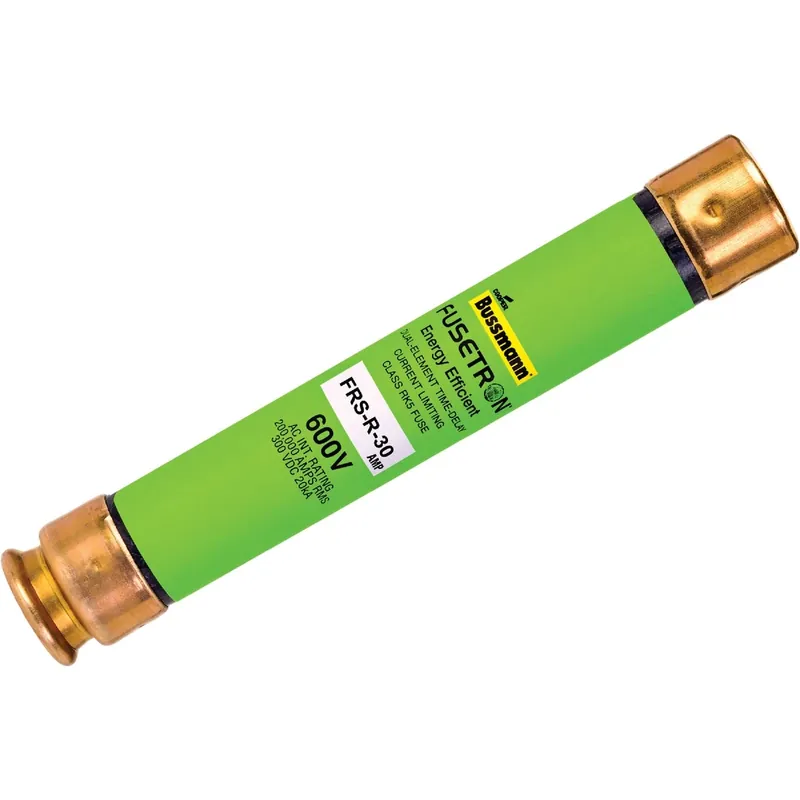 30 Amp Fusetron Frs-r Cartridge Time Delay Fuse - 600 Volt