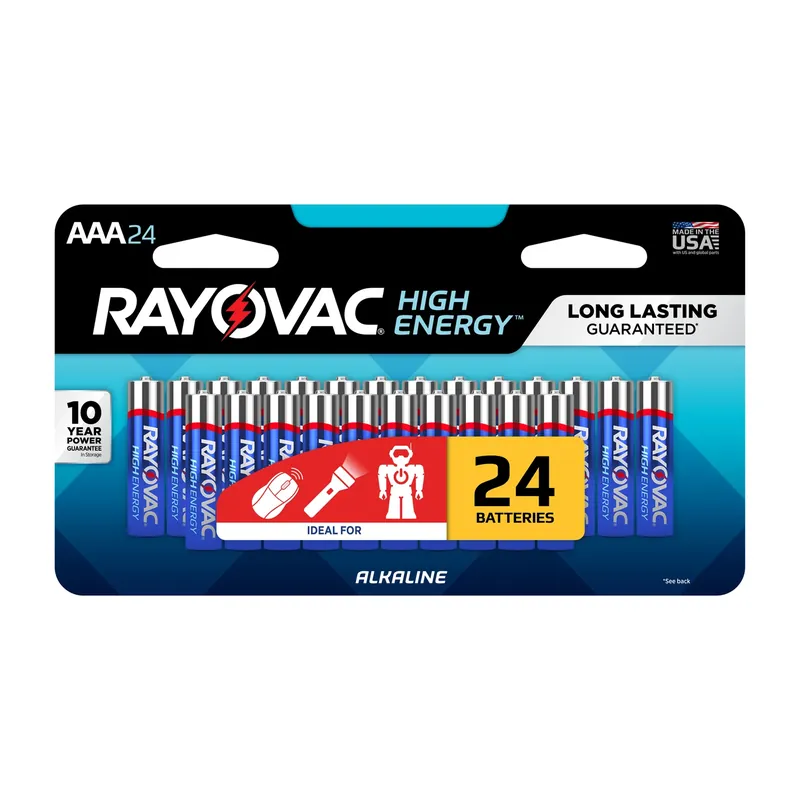 Rayovac High Energy AAA Alkaline Batteries 24 Pk Carded