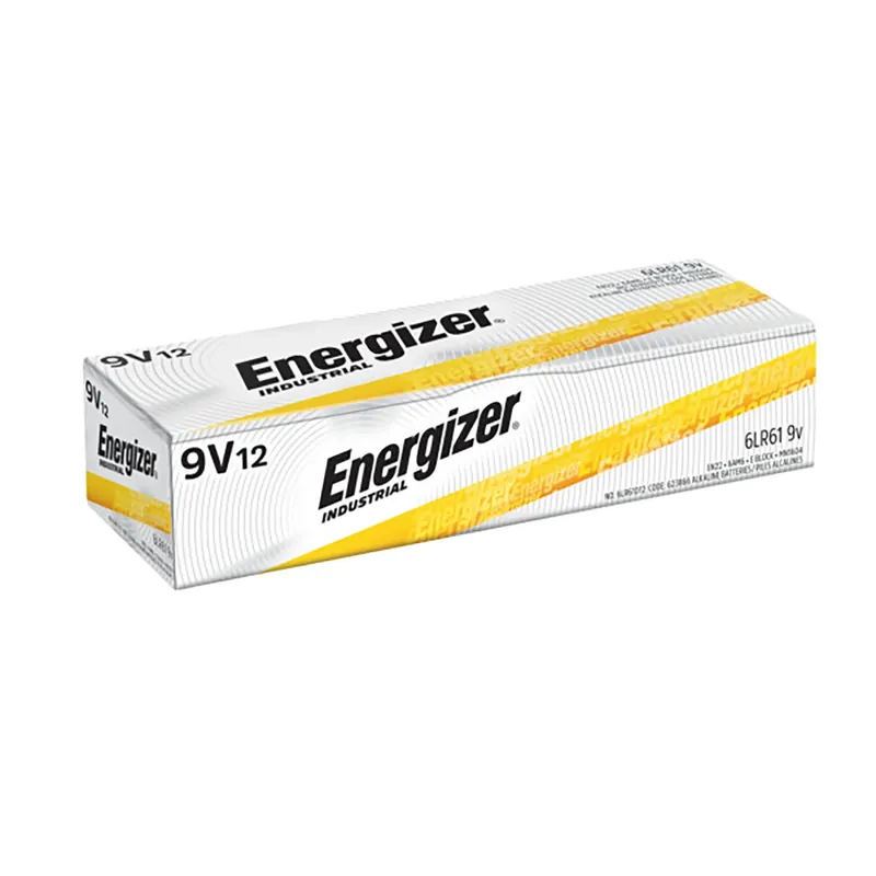 Energizer Industrial 9-Volt Alkaline Batteries 12 Pk Boxed