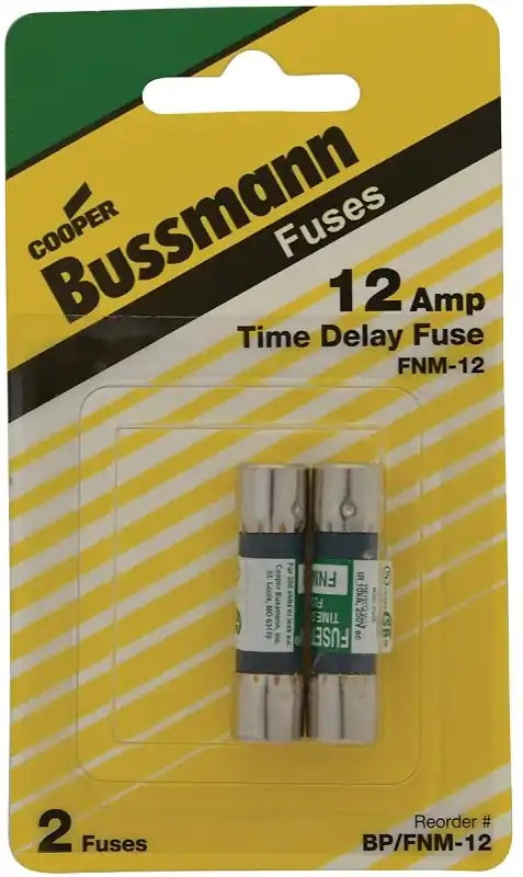 Bussmann 12 Amps Dual Element Time Delay Fuse 2 Pk