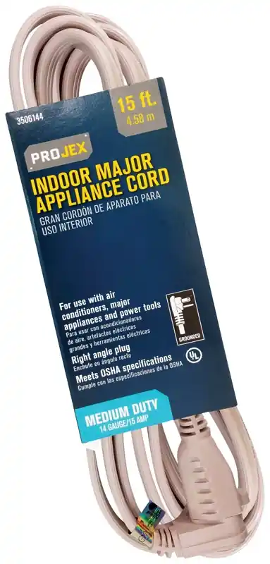 14/3 Spt-3 15 Ft. Indoor Appliance Cord - Beige