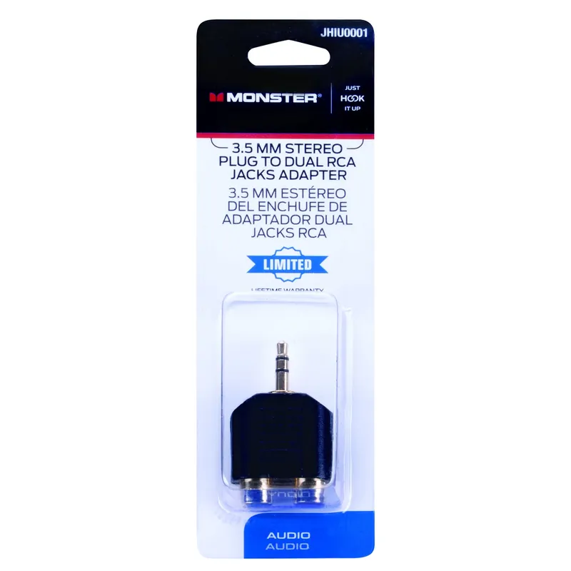Monster Just Hook It Up Audio Visual Adapter 1 Pk