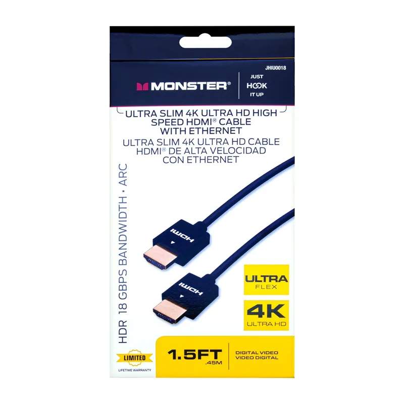 Just Hook It Up 1.5 Ft. High Speed Hdmi Cable With Ethernet - Model Jhiu0018