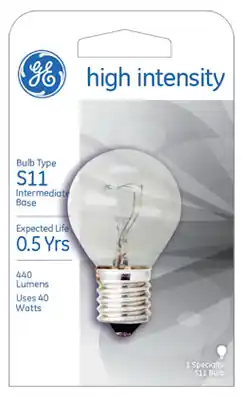 High Intensity Appliance Light Bulb,40 Watt