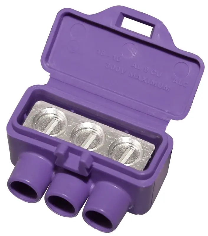King Innovation AlumiConn Aluminium Wire Aluminum To Copper Lug Purple 10 Pk