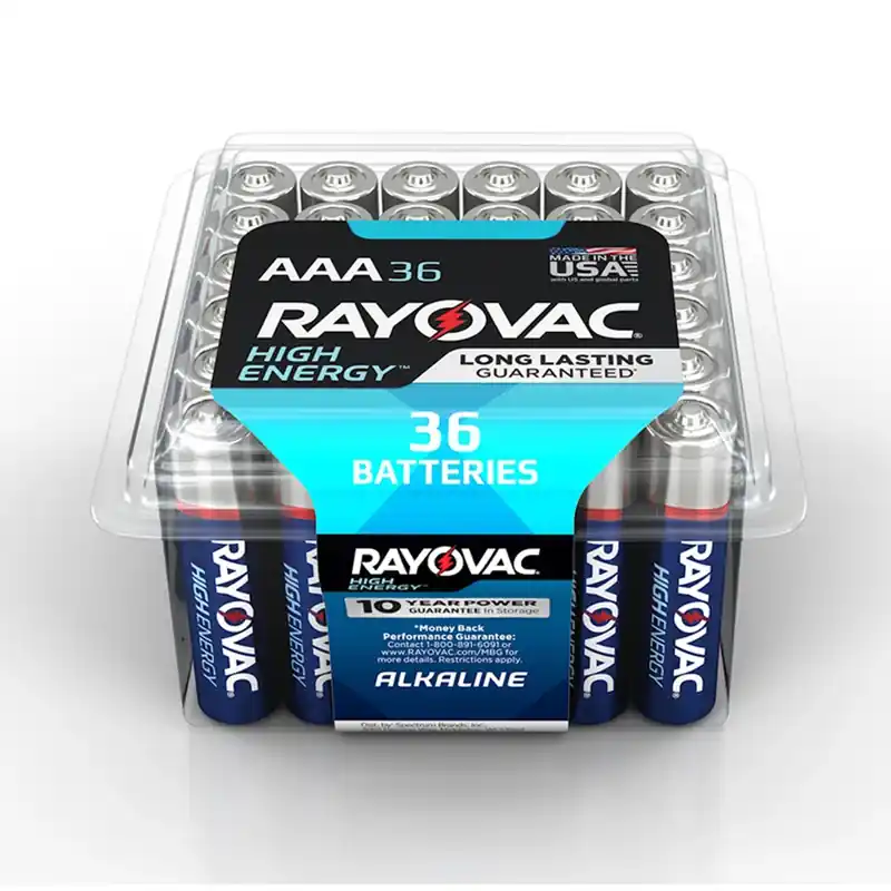 Rayovac High Energy AAA Alkaline Batteries 36 Pk Clamshell