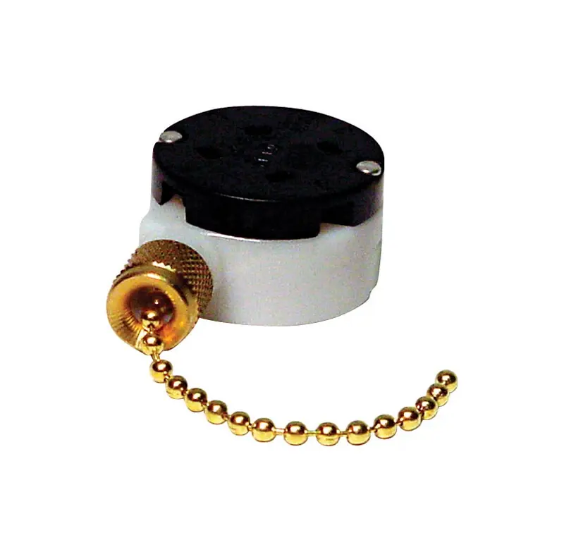 Brass-Plated Pull-Chain Ceiling Fan Switch