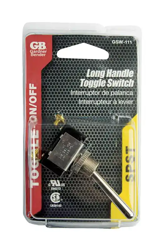 Gardner Bender Single Pole Toggle O-Ring Switch Silver 1 Pk