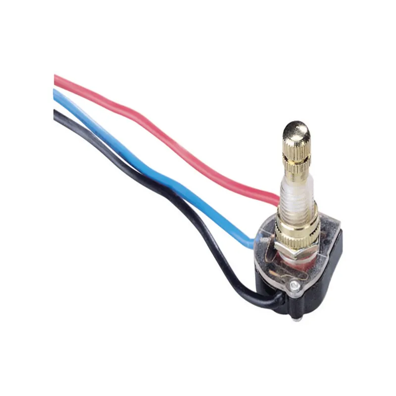 Gardner Bender 6 Amps Double Pole Rotary Switch Brass 1 Pk