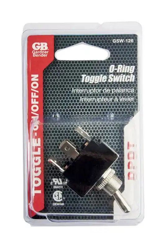 Gardner Bender 10 Amps Toggle O-Ring Switch Silver 1 Pk