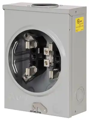 125 Amps Ringless Overhead Meter Socket, Model Ufhtrs101bch