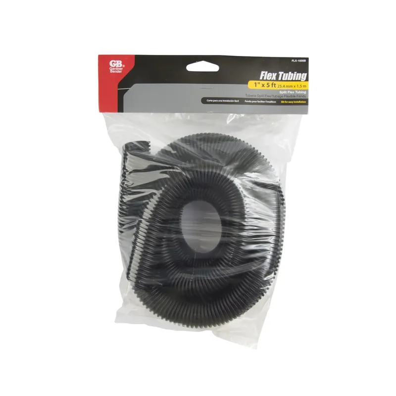 60 In. L Black Polyethylene Flex Tube, 1 In. Diameter