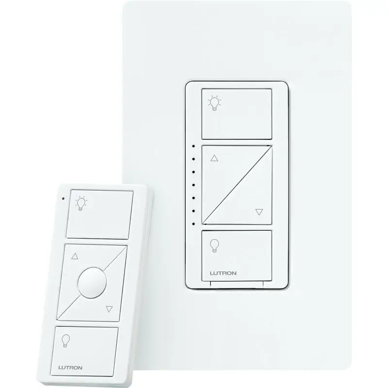 Lutron Caseta White 150 Watts Wireless Dimmer Switch W/Remote Control 1 Pk