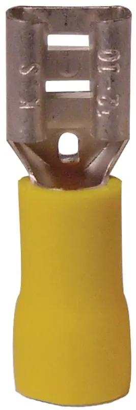 Gardner Bender 12-10 Ga. Insulated Wire Female Disconnect Yellow 100 Pk