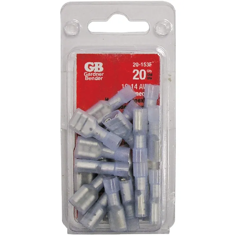 Gardner Bender 16-14 Ga. Insulated Wire Female Disconnect Blue 20 Pk