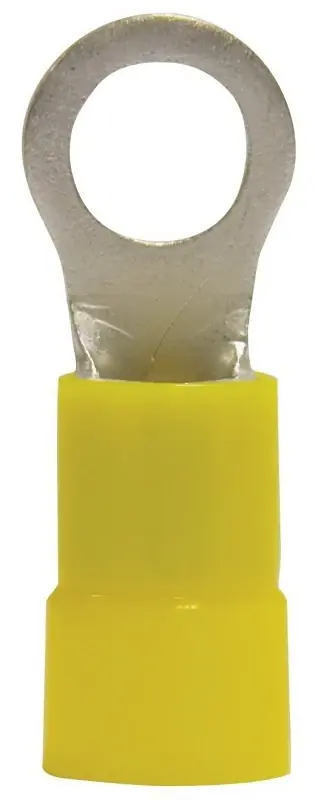Gardner Bender 4 Ga. Insulated Wire Ring Terminal Yellow 4 Pk