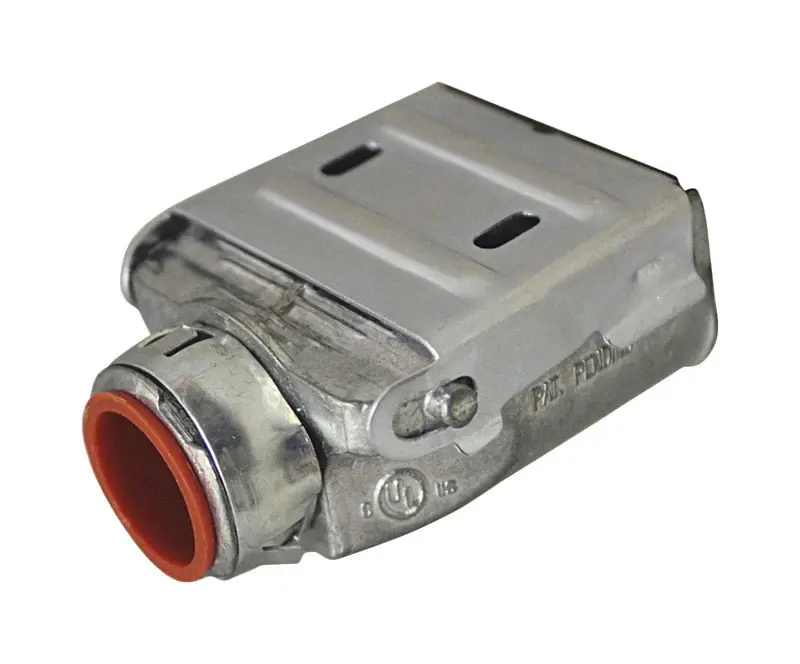 Double Snap Lock 3/8 In. Die-cast Zinc Duplex Connector For Ac, Mc, Fmc