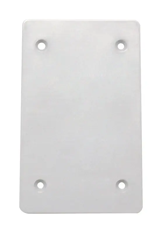 Rectangle Plastic 1 Gang Flat Box Cover For Wet Locations