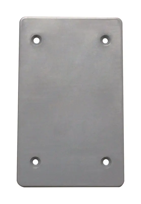 Rectangle Plastic 1 Gang Flat Box Cover For Wet Locations